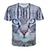 all over full print tee shirt digital printed tiger dog animal 3d t-shirt cheapest promotional animal printed 3d t-shirt