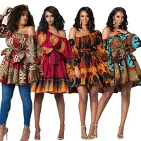 

90624-MX4 5 colors one shoulder plus size dresses women lady elegant