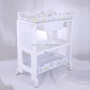 Pp Material Plastic Baby Changing Table With Bathtub Folding Plastic Frame With Ch Baby Brand Oem Service Foldable Baby Bathtub