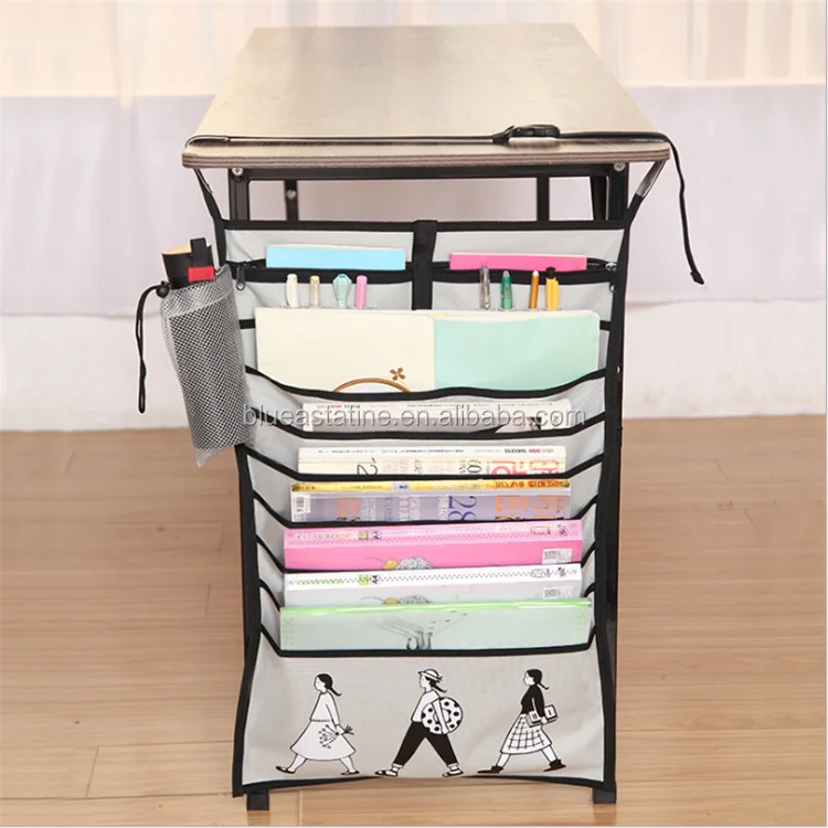
students desk table book organiser hanging bag 