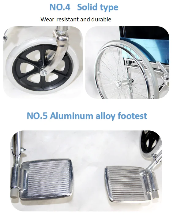 Cheap Price lightweight Standing Folding Remote Used Manual Wheelchair for Sale 