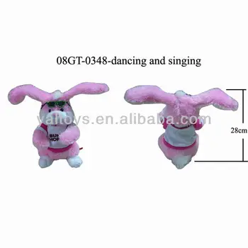 dancing singing rabbit soft toy