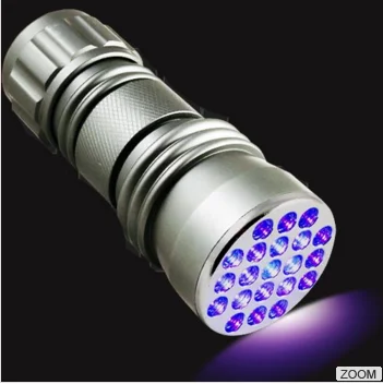 21 UV  LED Flashlight    UV Flashlight portable uv light D16UV for detect pet urine scorpion