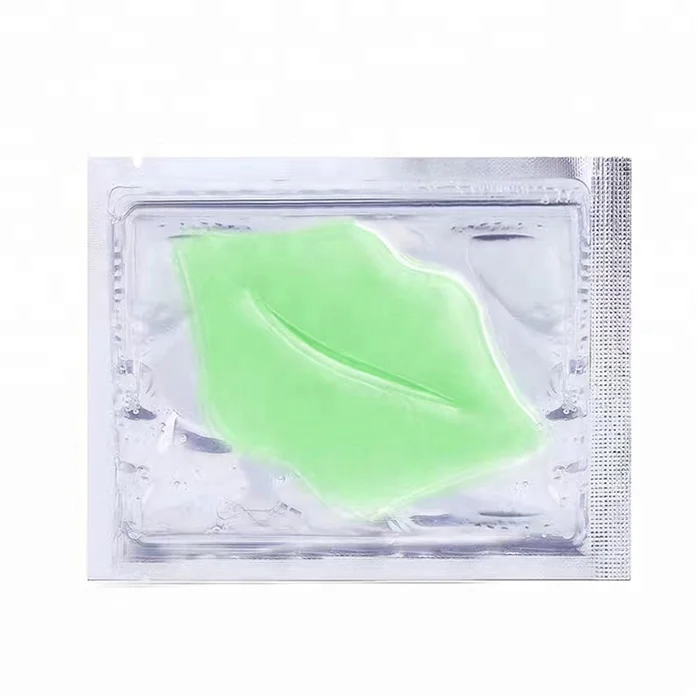 

Green color private label hydrogel organic lip mask