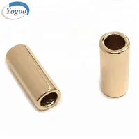 

Cylinder Blank Gold Alloy Metal Drawstring Cord End Stopper for Swimwear