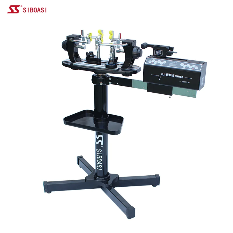 

BIG DISCOUNT SIBOASI (NOT ALPHA) TENNIS RACKET/RACQUET STRINGING MACHINE /STRINGER FROM CHINA FACTORY, Black tennis racket/racquet stringing machine