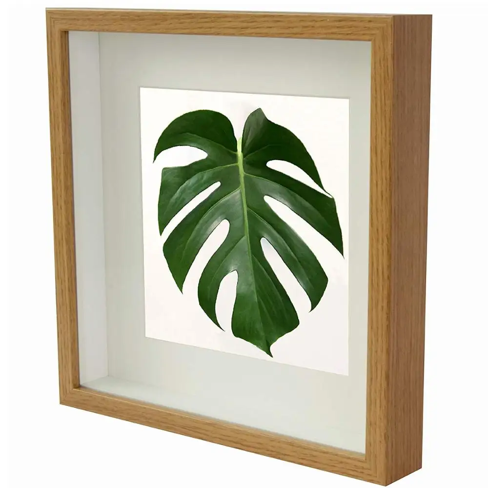 
Oak Wood Shadow Box Photo frame 