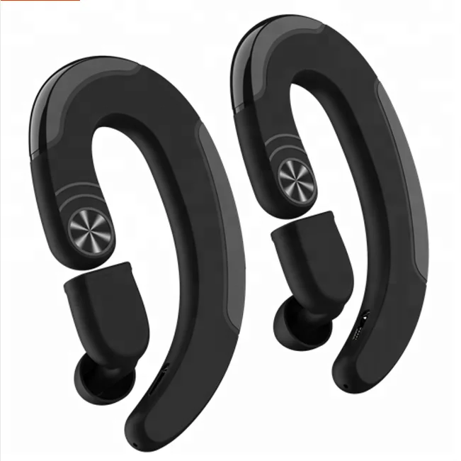 Double Q25C tws true bone conduction wireless ear hook earbuds headphones