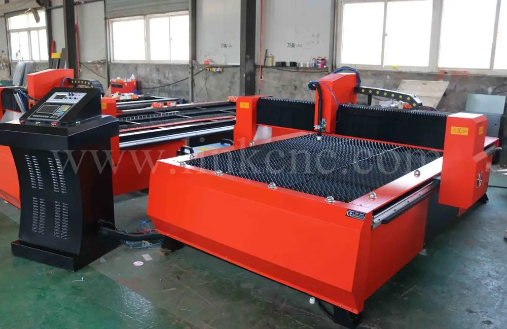 Fast speed high cutting performance plasma cutter with sawtooth table , cnc plasma cutting machine