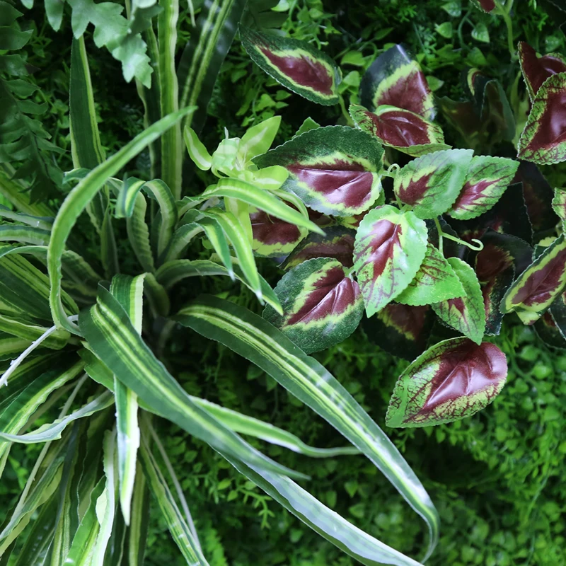 
plastic pine leaf matting plant artificial natural green wall system vertical garden artificial ivy fence 