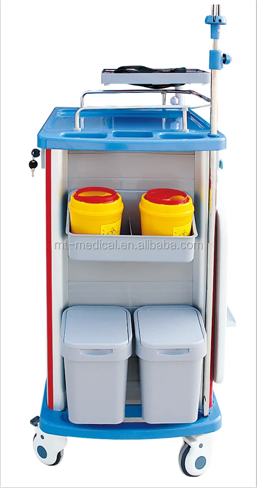 Hospital funiture general use and abs material medical trolley