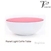 Replica Planet Light Dome Coffee Table Fashionable Storage Round Low Tea Table with Fiberglass