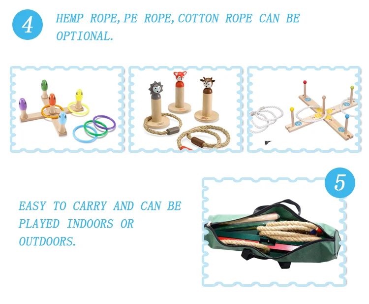 Children Toys Wooden Ring Toss Game Throw Rope Rings Game Set Buy Ring Toss Set,Ring Toss Game