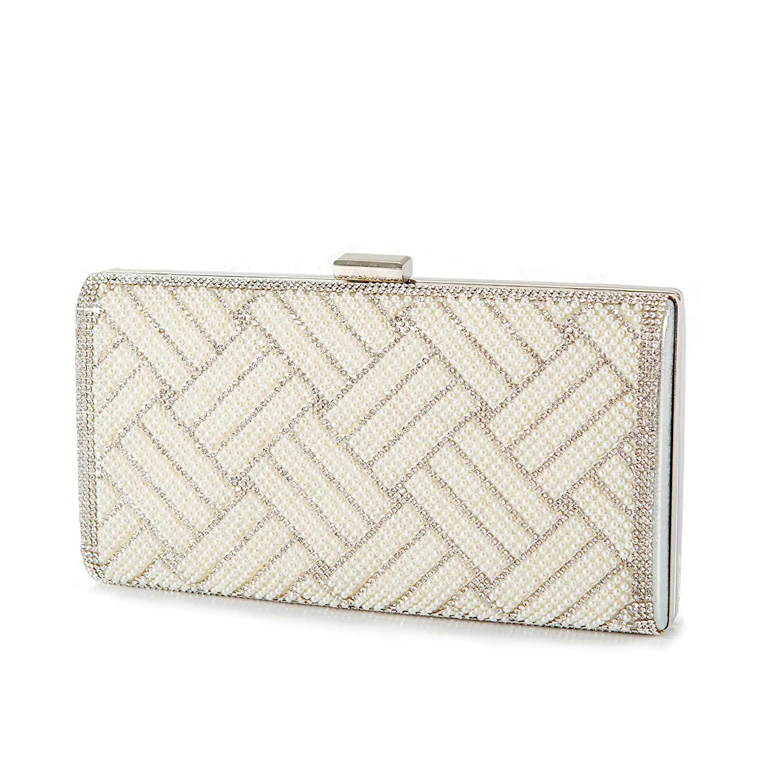 bridal clutch bag ivory