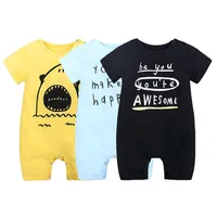

New Design short sleeve baby rompers for summer baby cotton romper