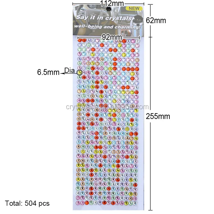 OEM acrylic diamond gems sticker,self adhesive resin crystal acrylic gemstones sticker