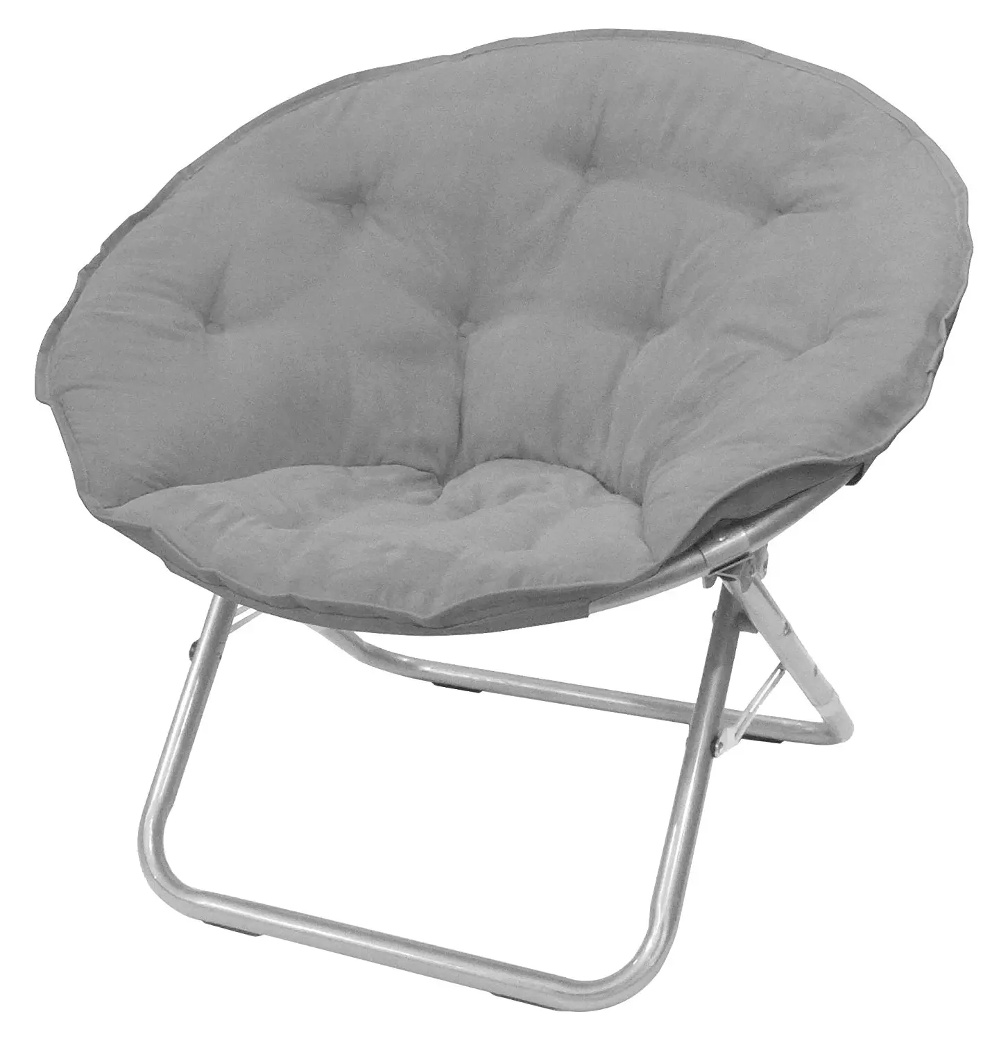 Cheap Adult Folding Camping Moon Saucer Chairs With Suede Pad Chair