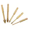 5 Pcs Hex Shank Glass & Tile Drill Bit Set, 3mm, 4mm, 6mm, 8mm, 10mm masonry drill bit set