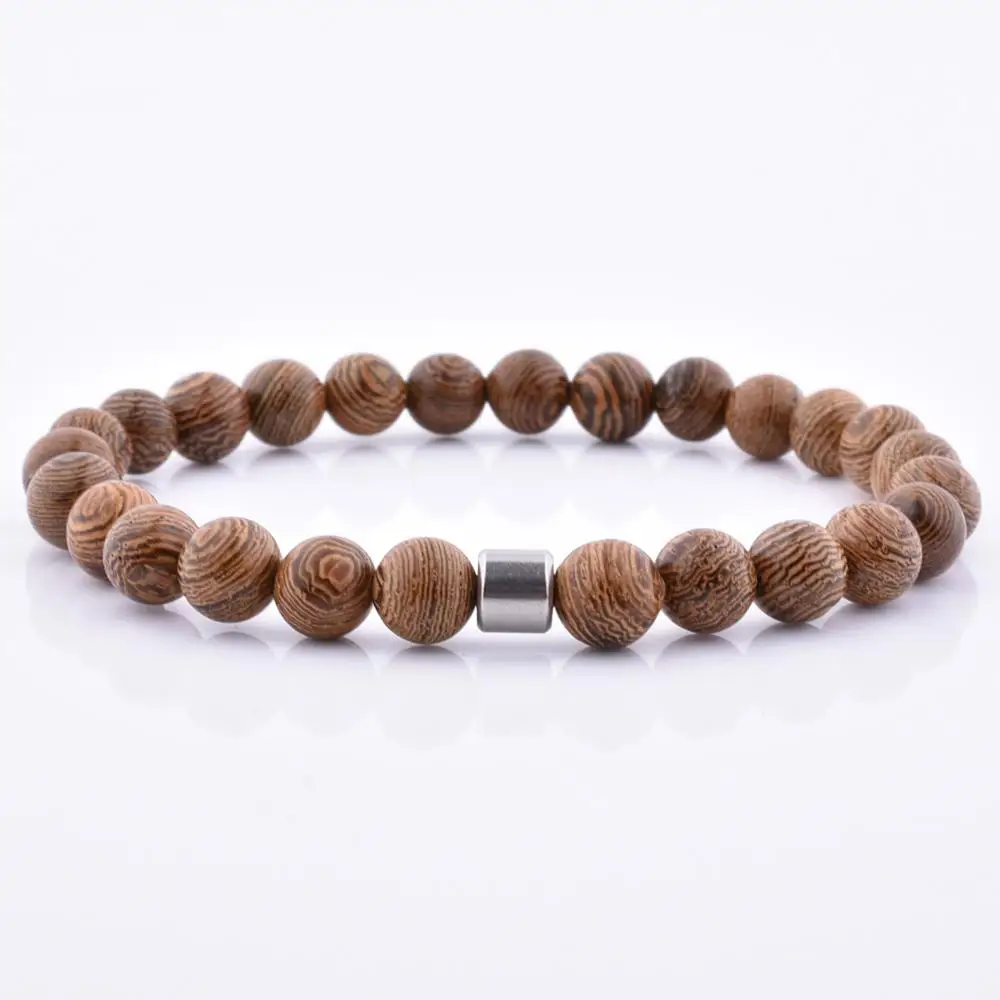 

Fashionable High Quality Golden Sandalwood Boys Bangles And Men Wood Bracelet