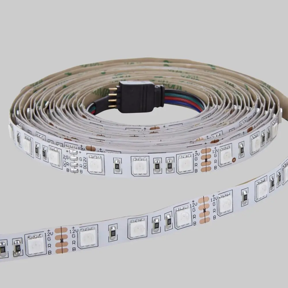 Easy connect 4pin rgb led strip light connector with color changing white customize aluminum heat resistant strip