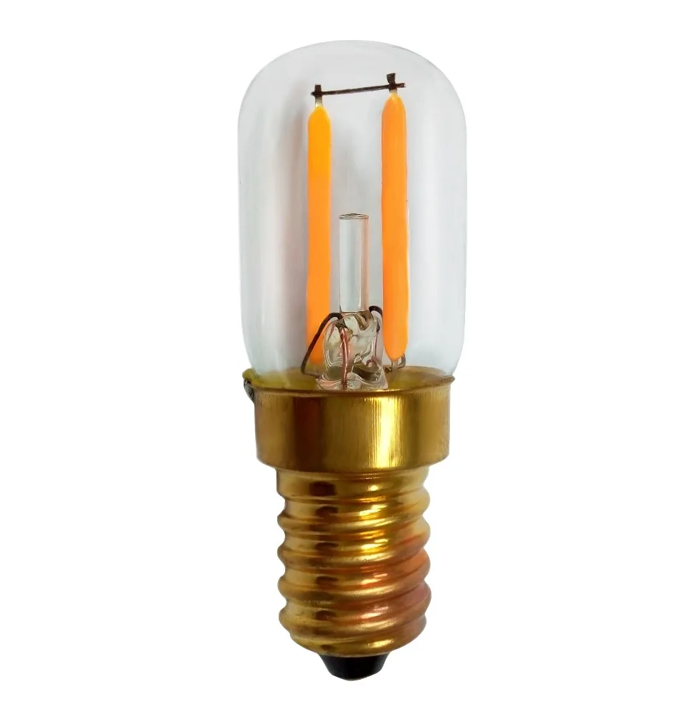 Mini Tube T22 T20 E14 Led Filament Bulb 3000k T22 E14 1.2w E12 Led Filament Bulb Led Tube Lamp