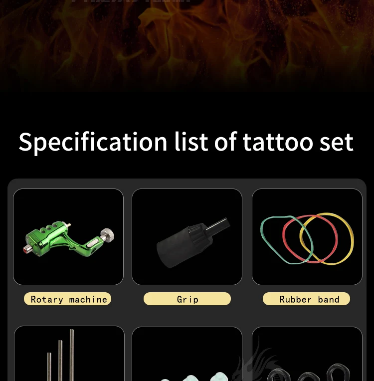 Yilong Tattoo Machine Kit Professional Tattoo Kit