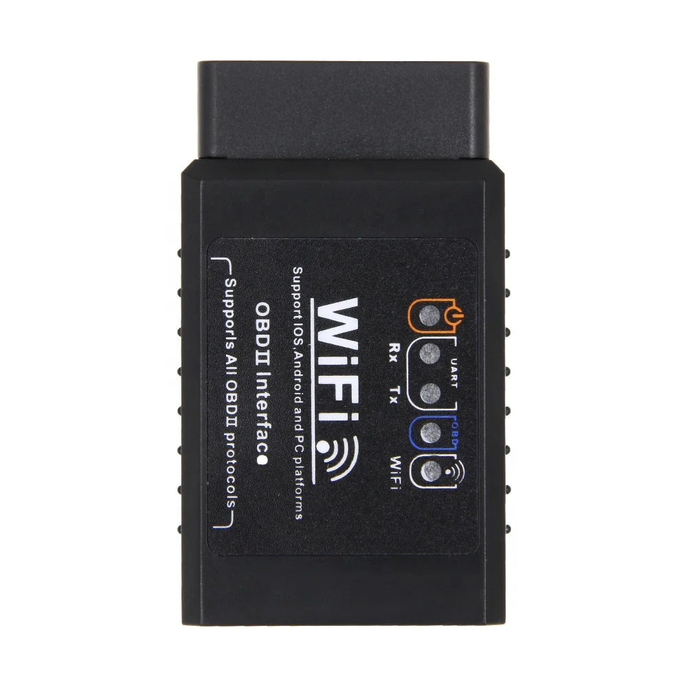 

PICI8F25K80 Chips Black OBD2 WIFI OBD2 V1.5 Same as ELM327 WIFI Car Diagnostic interface Scanner For iOS