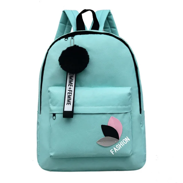 

Fashion Cheap Primary Student School Bag Canvas Backpack for Girls, 4colors