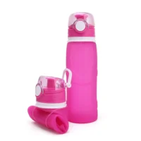 

In Stock Hot sales 550ML cheap sport plastic foldable collapsible drink silicone water bottle