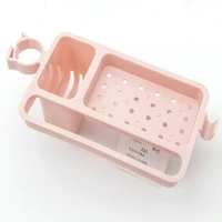 

Plastic Household Kitchen bathroom faucet drain storage rack adjustable sink soap bar sponge rag drain rack