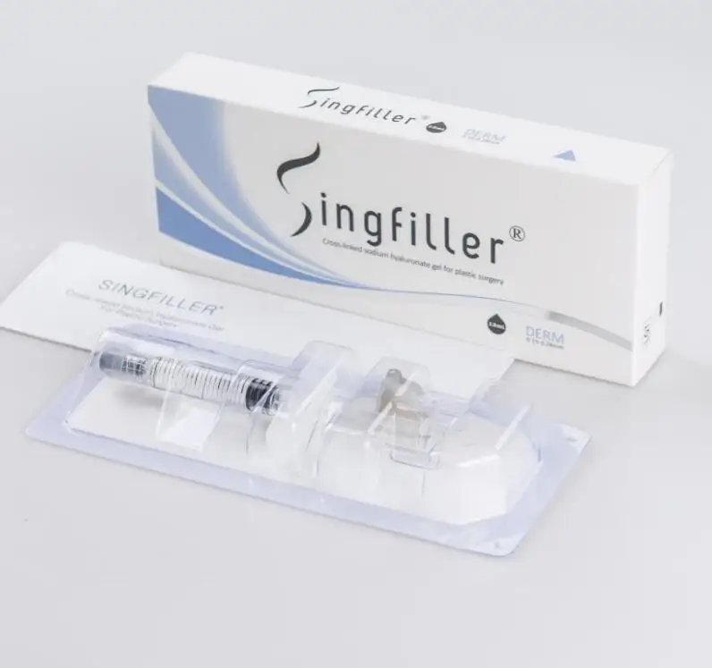 

SingFiller Lip Fullness Injection Ha Dermal Filler Hyaluronate Acid Gel lip cosmetic injection, Transparent