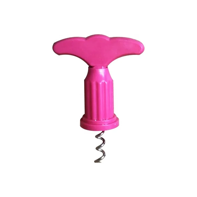 wholesale cheap corkscrew custom plastic wine bottle opener