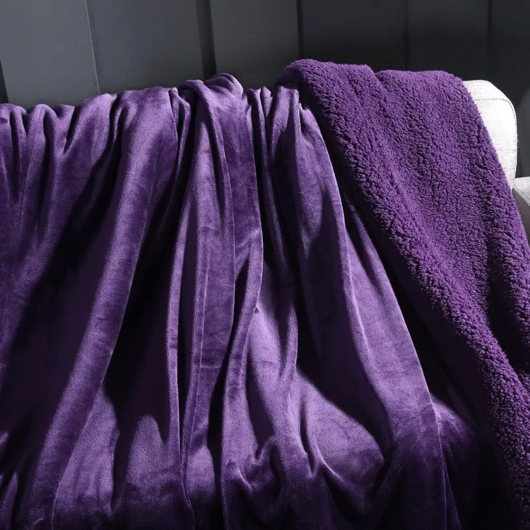 Wholesale Fleece Esquimal Borrego Luxury Throw Blanket Warm Sherpa