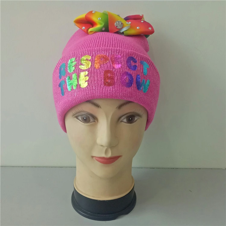 Girls Bows Fashion Beanie Hat 