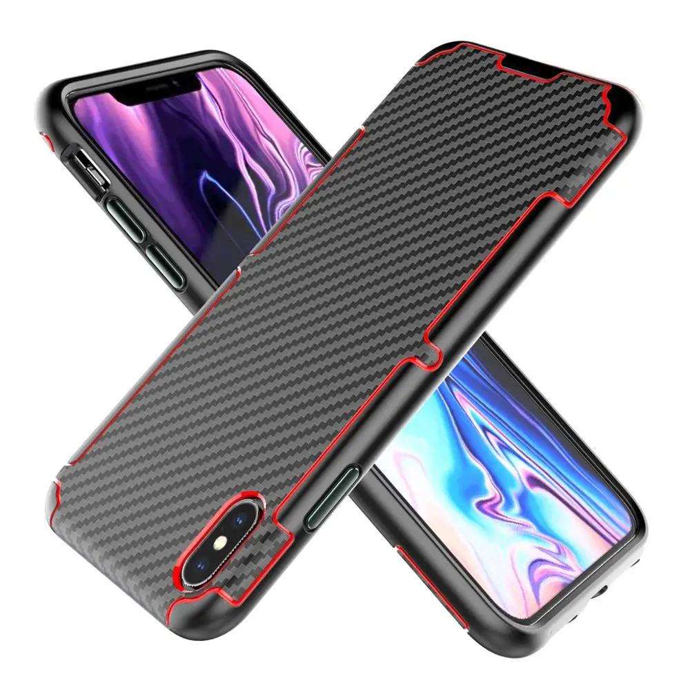 

Hybrid Metal Button Rugged iml Label Printed Mobile Phone Case for iPhone X XS Case Back Cover, Contrast colors