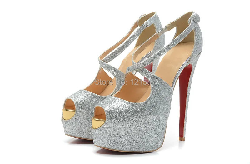 silver heels cheap