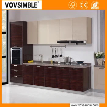 Vovsimble China Factory Wholesale Cheap Solid Wood Kitchen Cabinet