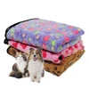 Hellomoon Warm Bed Mat Paw Print Cushion Soft Blankets Pet Cat Dog Blanket