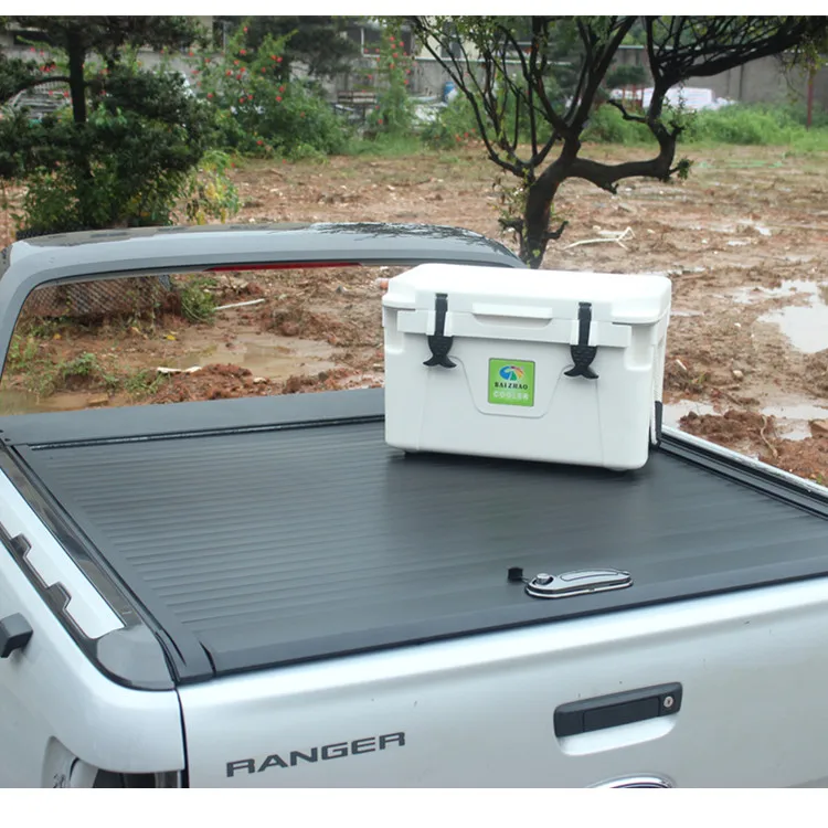 
4x4 pickup bed cover Aluminum Roller shutter With Lock for F150 6.5ft bed without utility rack 2015 onwards 