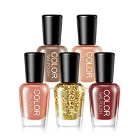

5 piece colorful water base peel off nail gel polish set