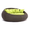 Manufacturer Price Customized Cushion Rattan Outdoor Daybed Round