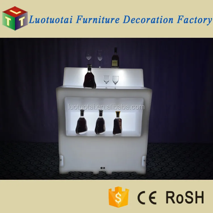
Battery power remote control LED Bar Counter Table/Outdoor glowing furniture LED garden furniture 