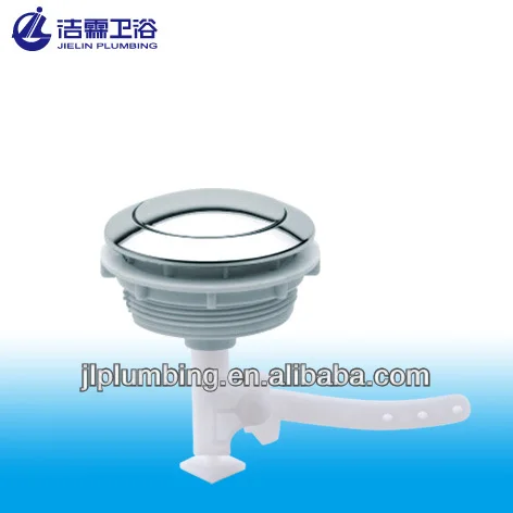 
New toilet cistern single push button with flapper flush valve 