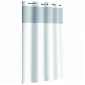 Image of Waterproof Fabric Bathroom Hookless Shower Curtain