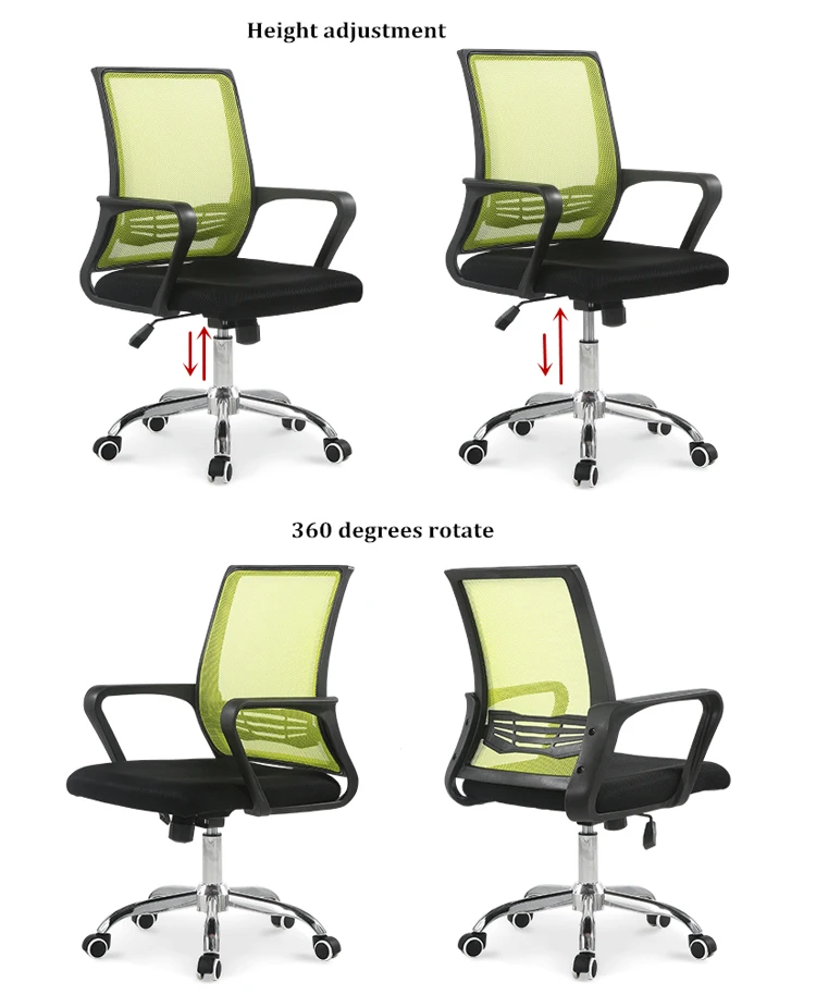 Good quality black mesh rocking heated computer office chair for office desk chair