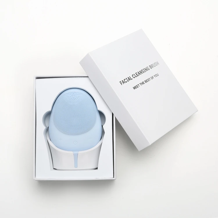 

New Charging Base Egg Shape Makeup Deep Remove Waterproof Wireless Silicone Manual Facial Cleanser For Home Use