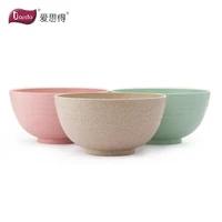 

Eco Friendly Healthy Wheat Straw Plastic Bowl for Rice,Soup, Popcorn, Fruit, Salad,Cereal Dinner Party Bowls