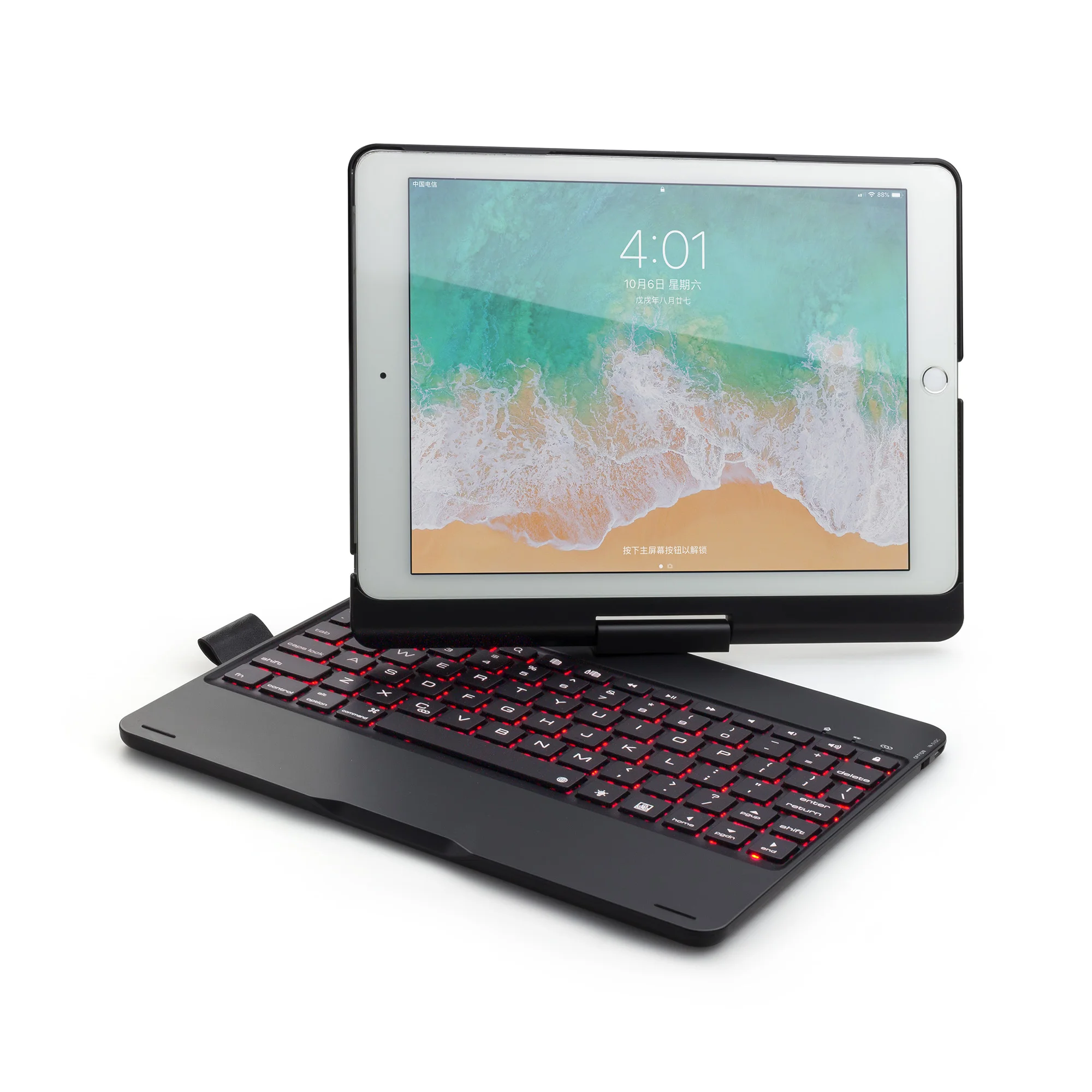 
Laptop 360 Degrees Rotation wireless Bluetooth Keyboard case for 9.7 inch ipad 