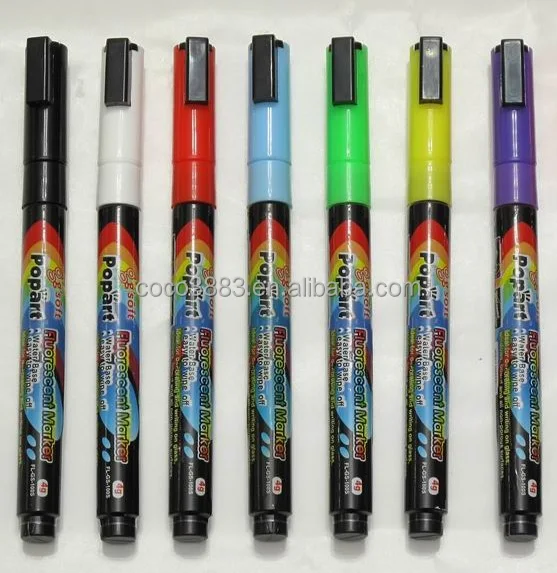 

Fluorescent Top selling Water based 3.0 MM window pen