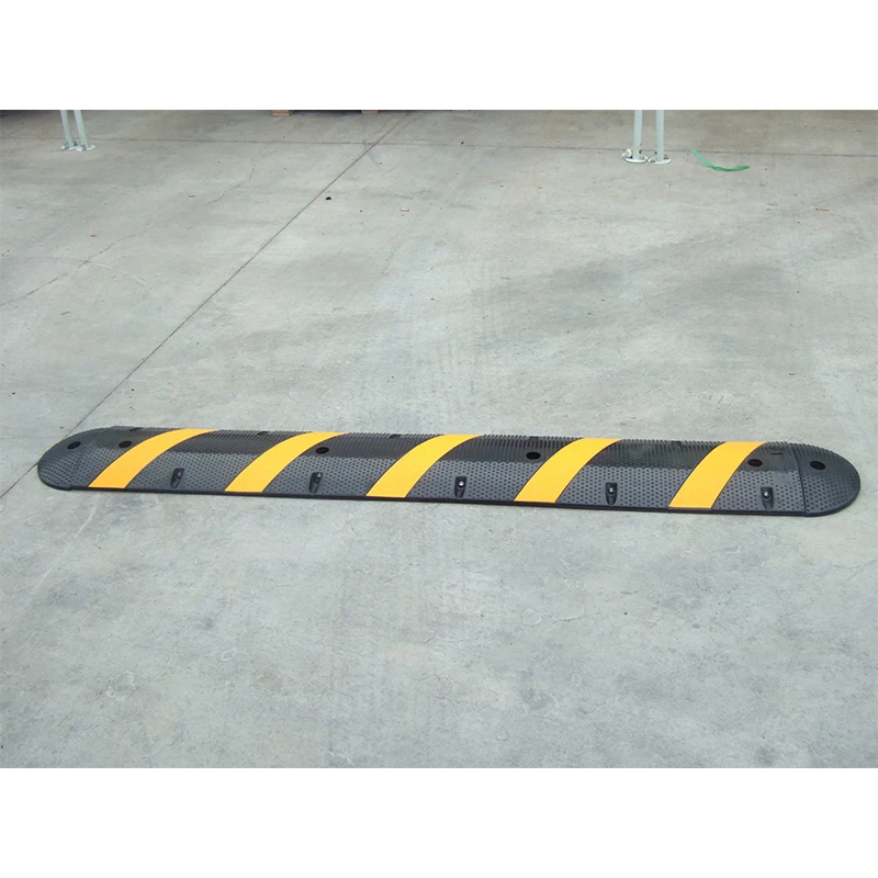 Roadway Speed Limiter Black And Yellow Rubber Road Ramps - Buy Rubber ...